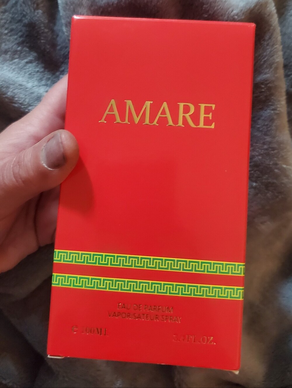 New in box, Amare perfume